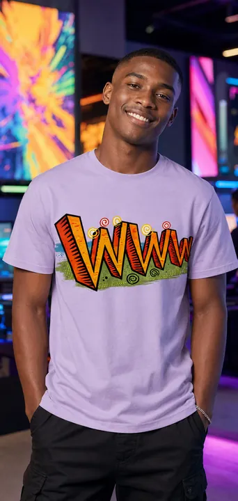 WWW artwork on a T-shirt