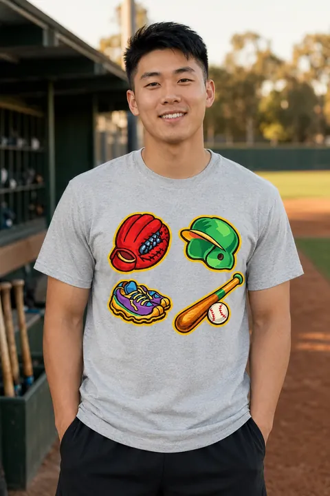 Game Day Classics artwork on a T-shirt